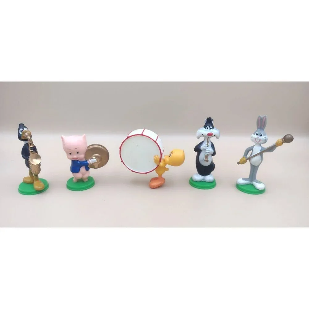 Vtg 1970 Looney Tunes Band Cake Topper Bugs Sylvester Tweety Daffy Duck Porky